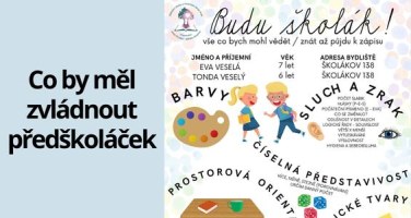 Co by měl zvládnout předškoláček