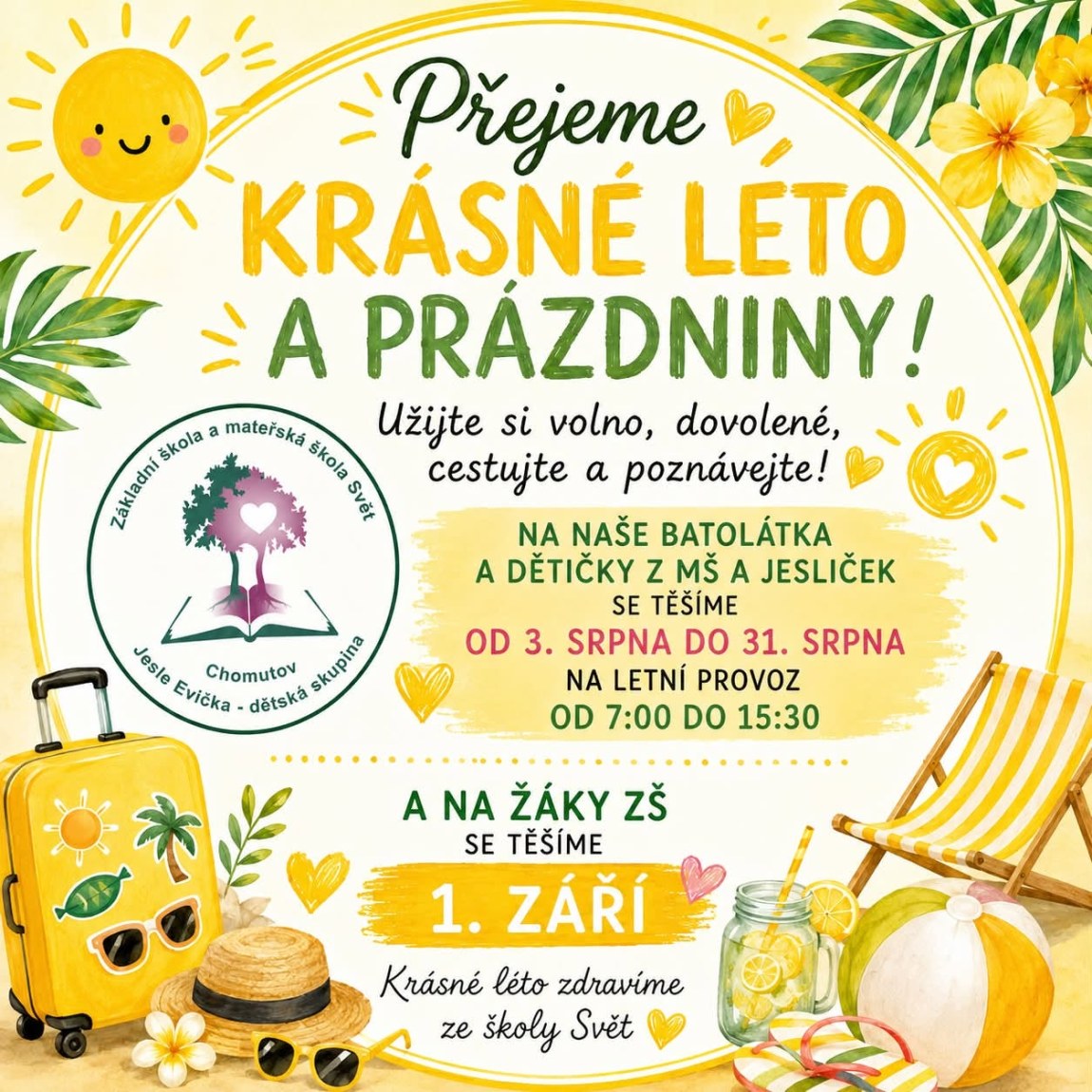Přejeme vám slunečné léto