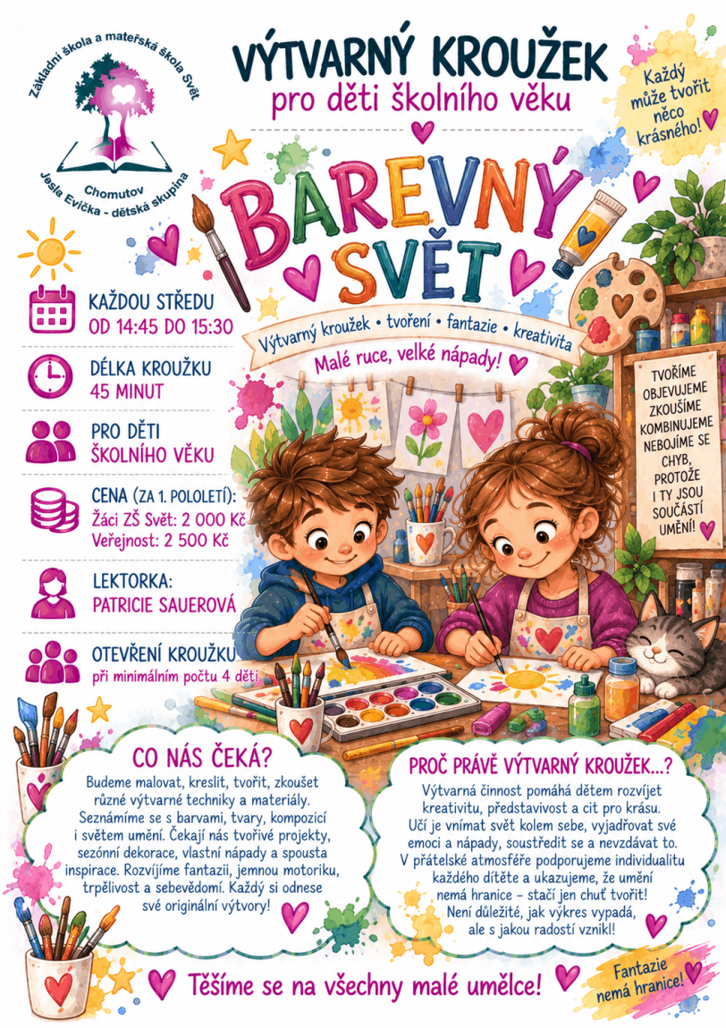 Barevný svět (výtvarný kroužek)