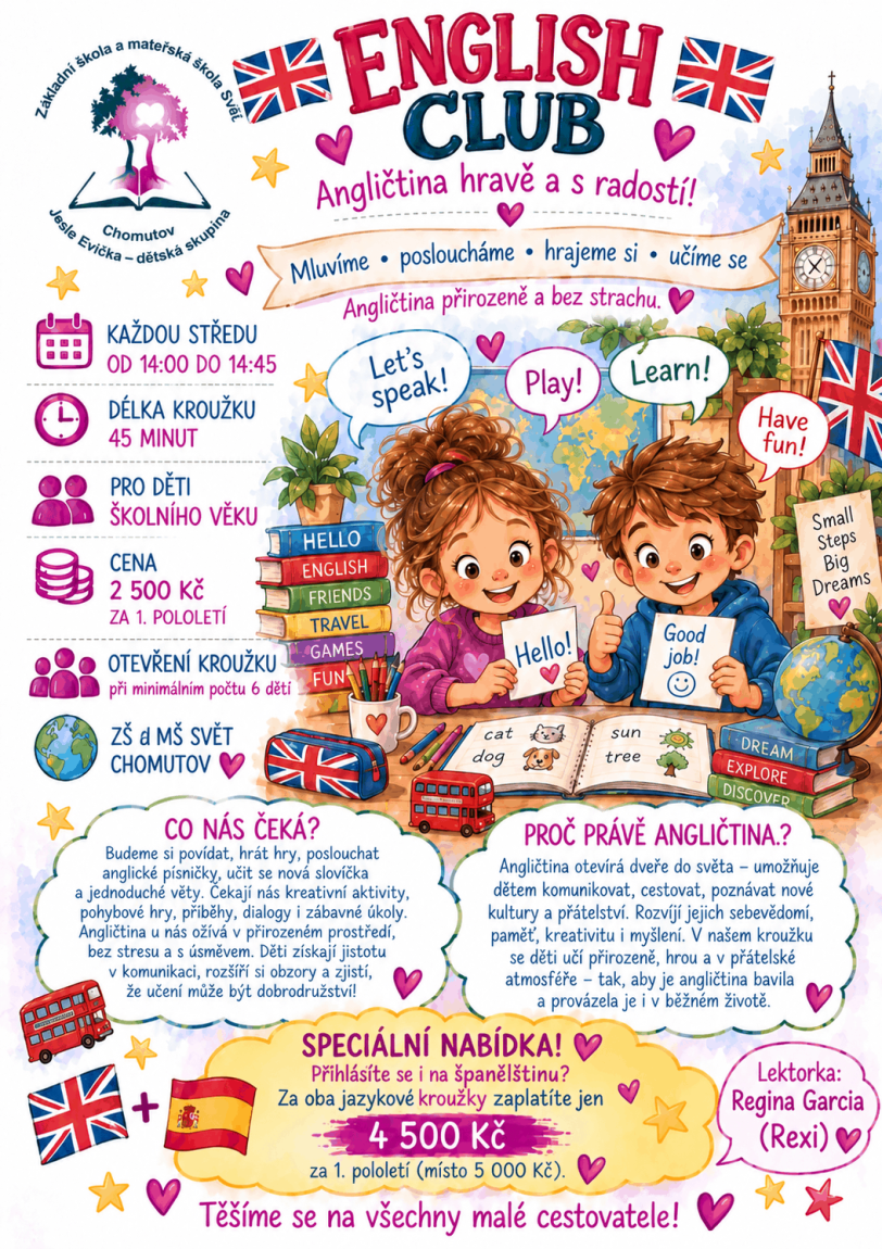 English Club (jazykový kroužek angličtiny)