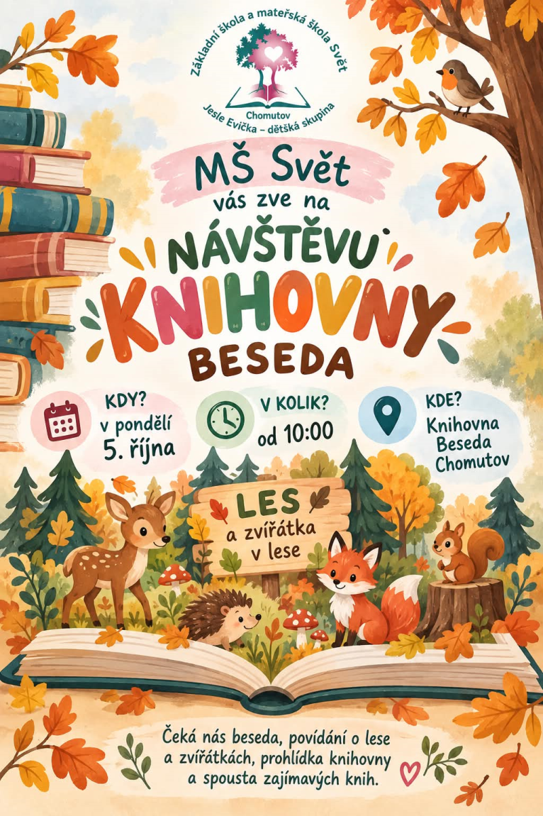Akce MŠ: Beseda „Les a&nbsp;zvířátka v&nbsp;lese“