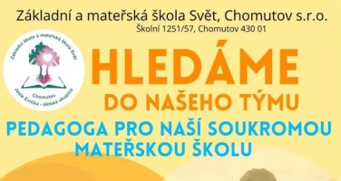 Hledáme učitelku / učitele do mateřské školy!