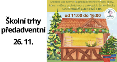 Školní trhy PŘEDADVENTNÍ