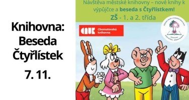 Návštěva knihovny – beseda se Čtyřlístkem