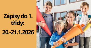 Zápisy do 1. třídy: 20. a 21. ledna 2026
