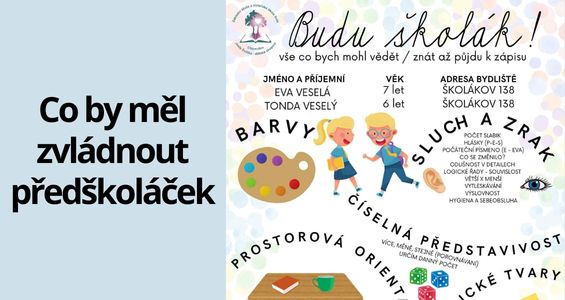 Co by měl zvládnout předškoláček