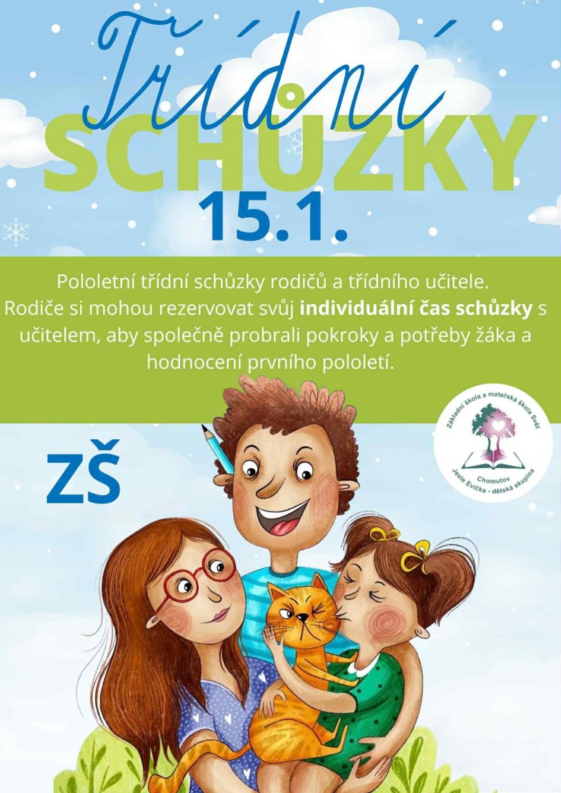 Třídní schůzky – pololetní hodnocení