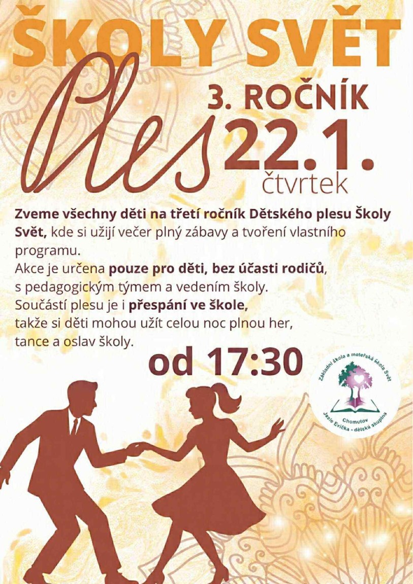 Dětský ples Školy Svět – 3. ročník