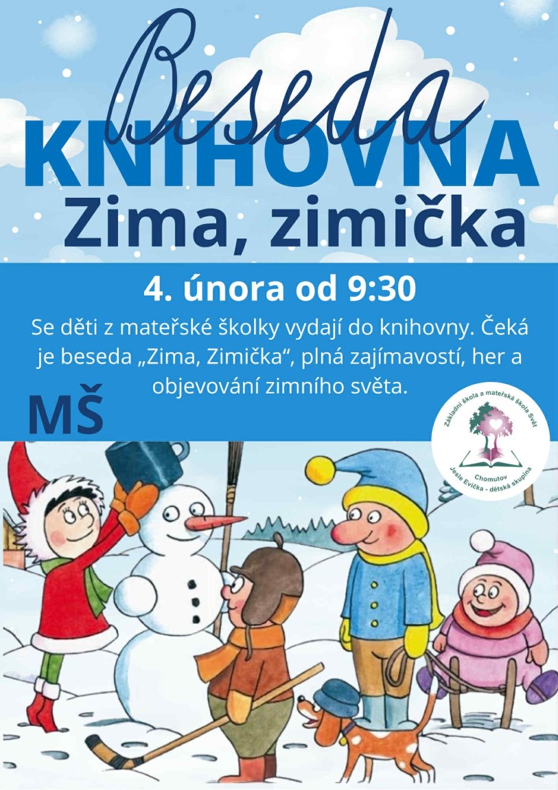 Beseda v&nbsp;knihovně – Zima, zimička