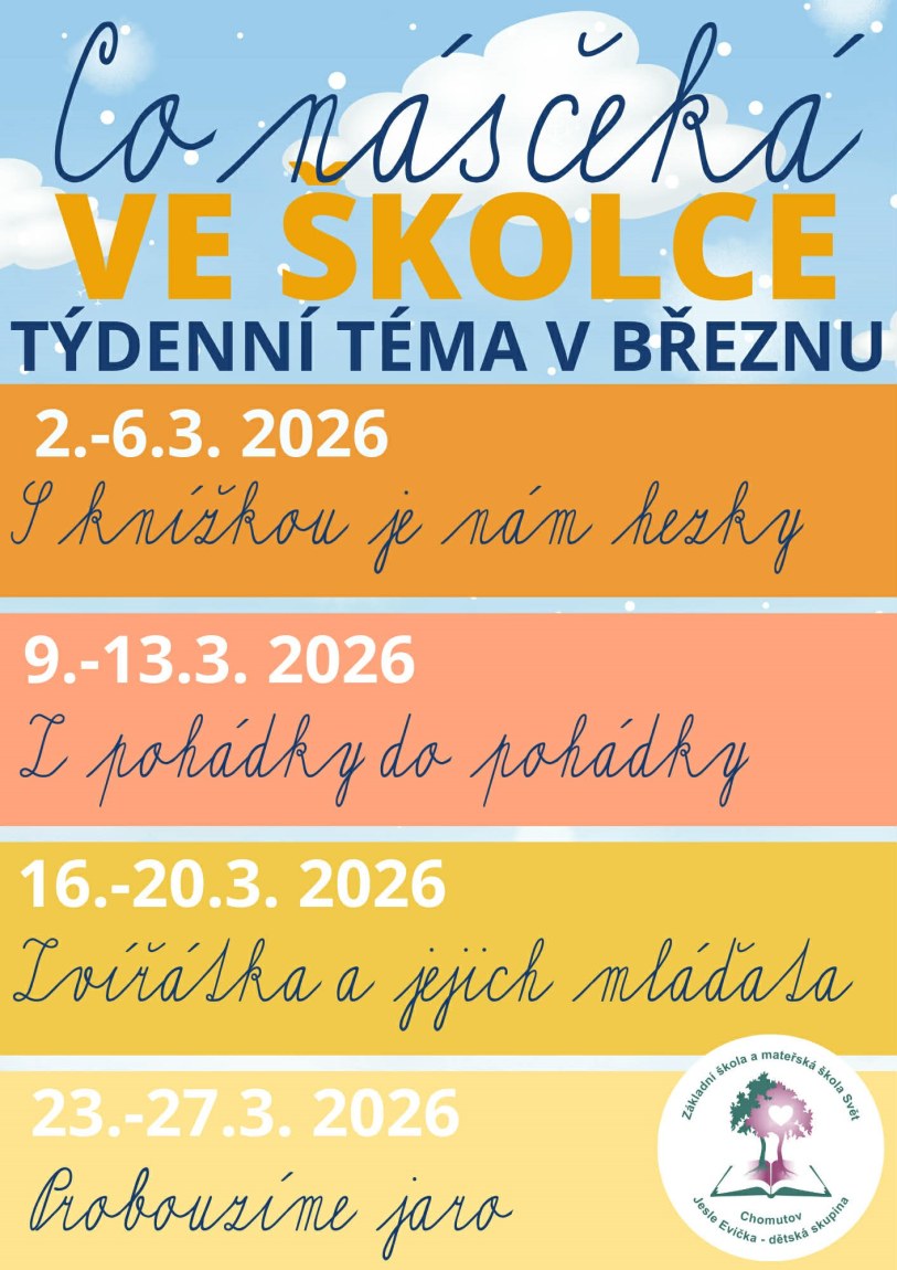 Březnový program a&nbsp;témata v&nbsp;naší školce